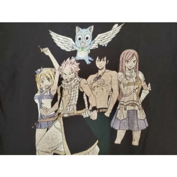 FAIRY TAIL ANIME - Funimation - BLACK T-SHIRT- Size Large? - Picture 3 of 6